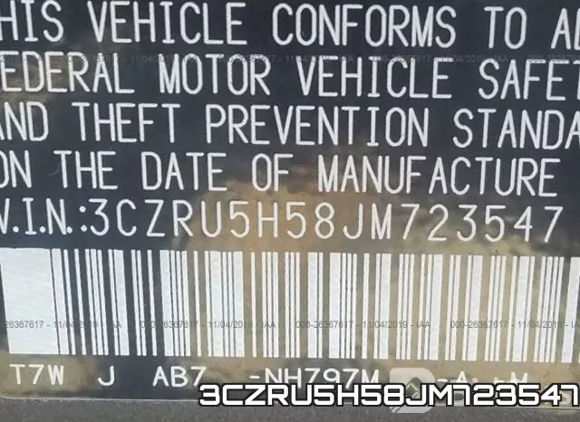 3CZRU5H58JM723547 фото 9