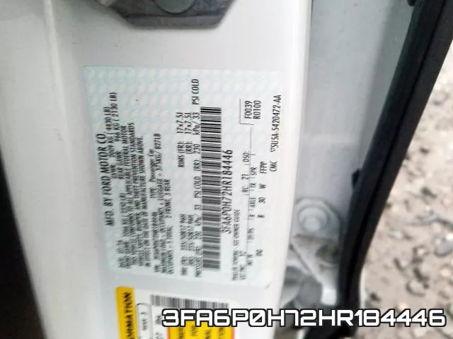 3FA6P0H72HR184446 фото 2