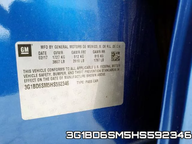 3G1BD6SM5HS592346 фото 2