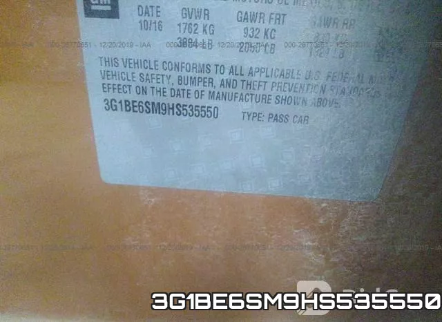 3G1BE6SM9HS535550 фото 7