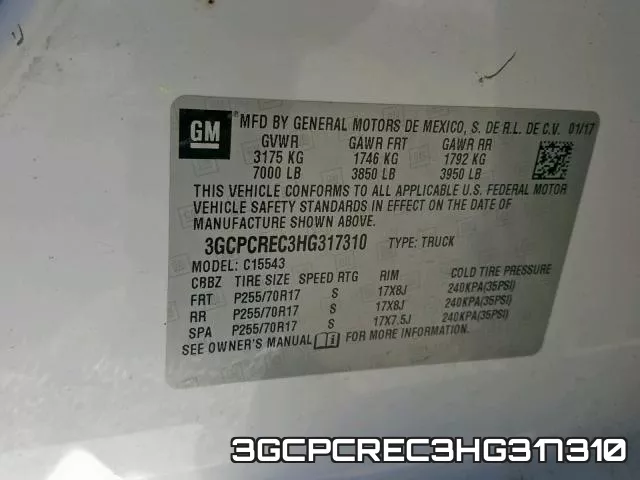 3GCPCREC3HG317310 фото 2