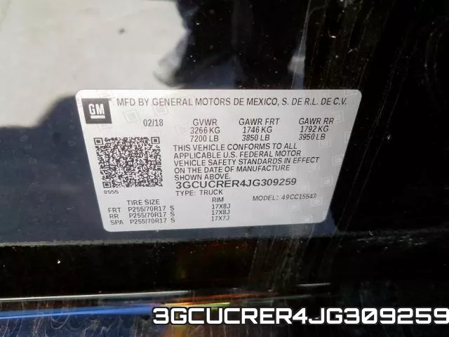 3GCUCRER4JG309259 фото 2