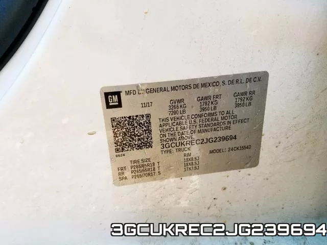 3GCUKREC2JG239694 фото 2