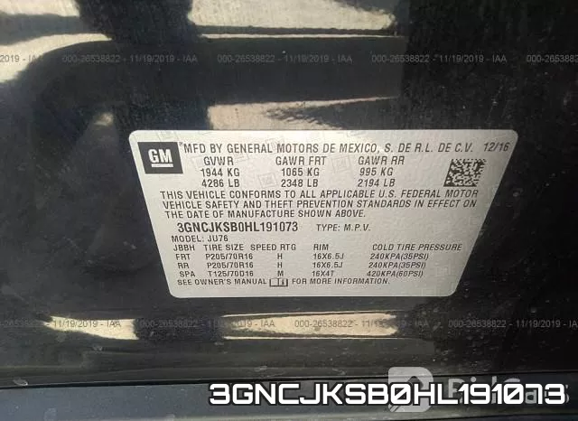3GNCJKSB0HL191073 фото 9