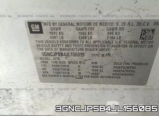 3GNCJPSB4JL156085 фото 9