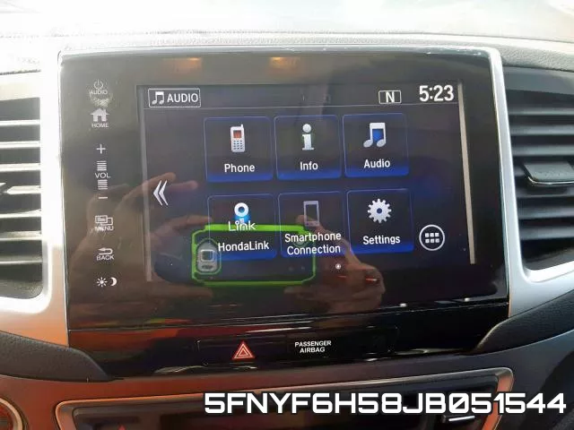5FNYF6H58JB051544 фото 9