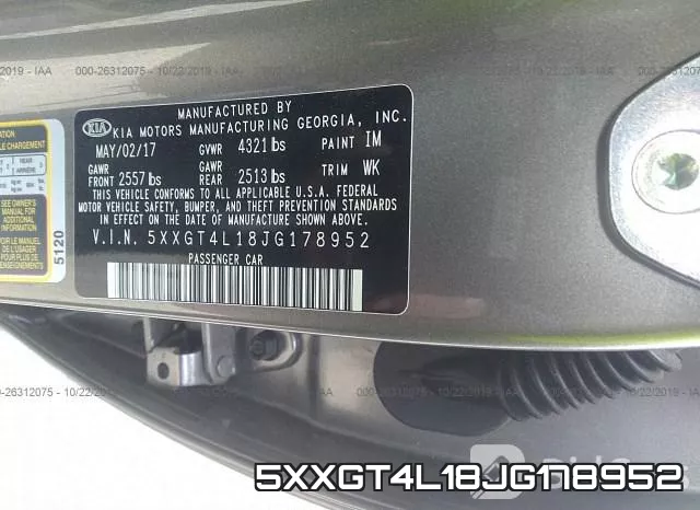 5XXGT4L18JG178952 фото 7