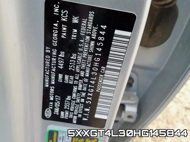 5XXGT4L30HG145844 фото 2