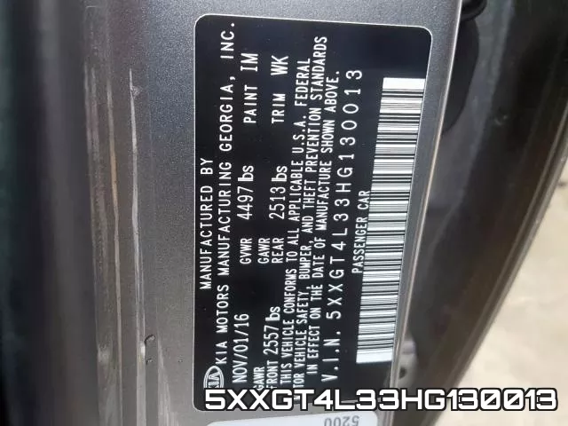 5XXGT4L33HG130013 фото 2