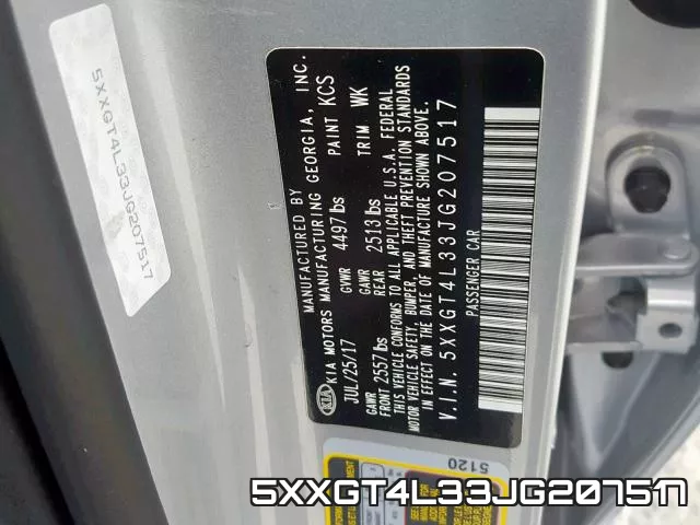 5XXGT4L33JG207517 фото 2