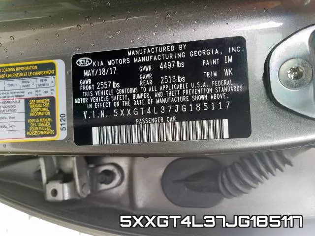 5XXGT4L37JG185117 фото 2