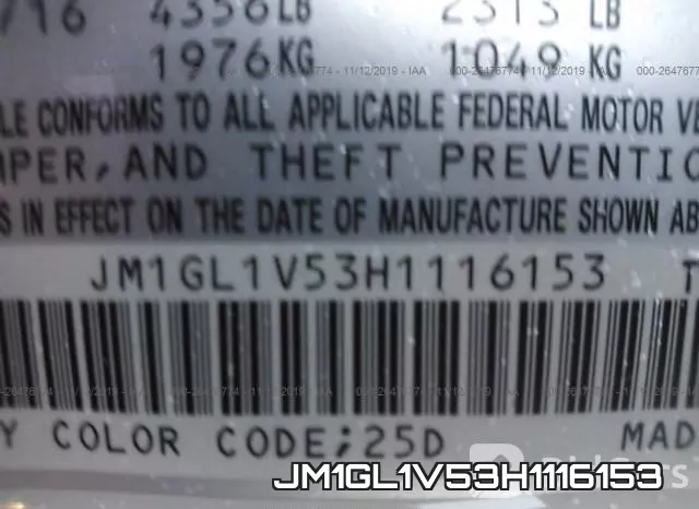 JM1GL1V53H1116153 фото 8