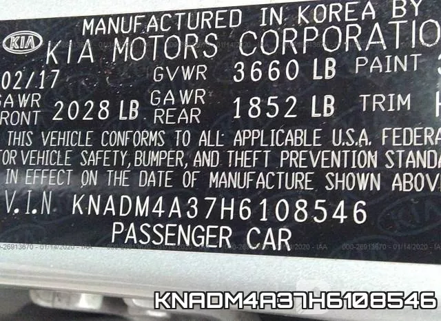 KNADM4A37H6108546 фото 7