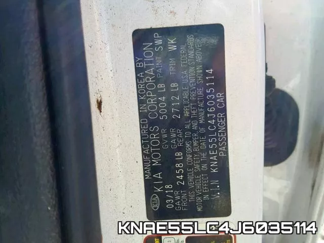 KNAE55LC4J6035114 фото 2