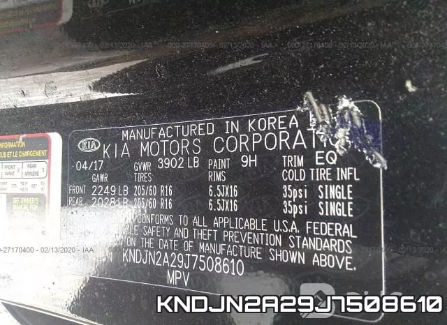 KNDJN2A29J7508610 фото 8
