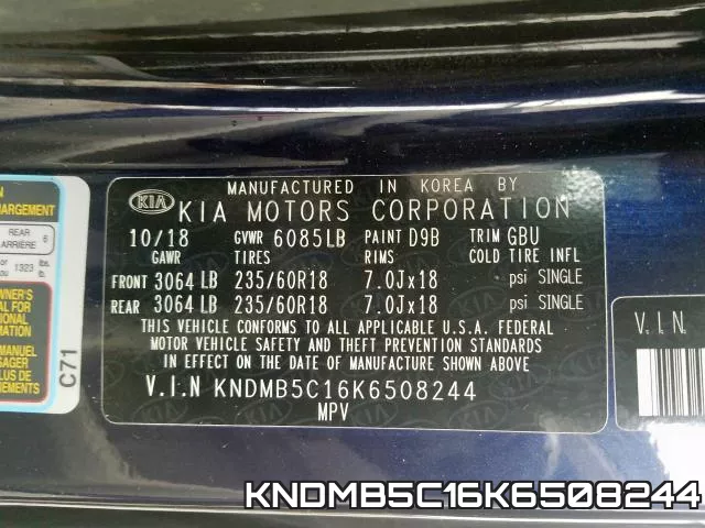 KNDMB5C16K6508244 фото 2