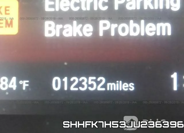 SHHFK7H53JU236396 фото 8