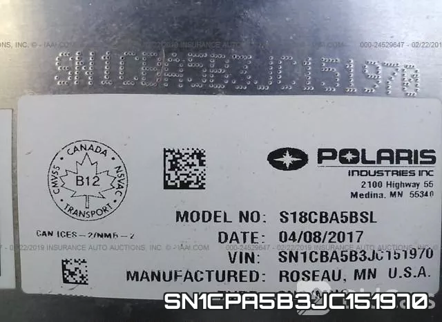 SN1CPA5B3JC151970 фото 10