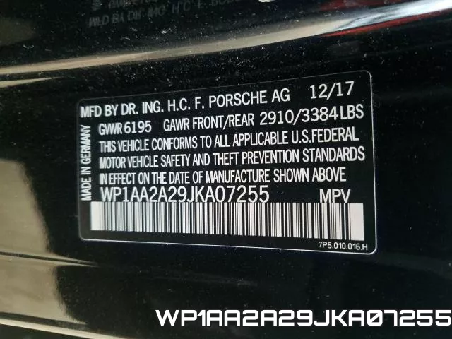 WP1AA2A29JKA07255 фото 2