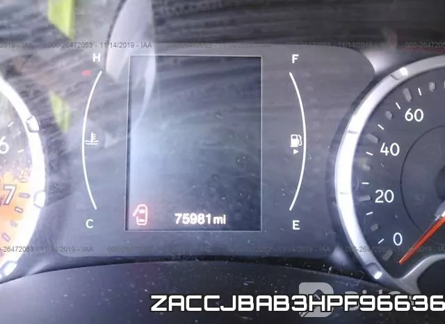 ZACCJBAB3HPF96636 фото 3