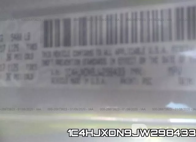 1C4HJXDN9JW298433 фото 8