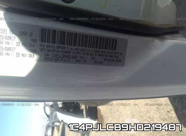 1C4PJLCB9HD219487 фото 8