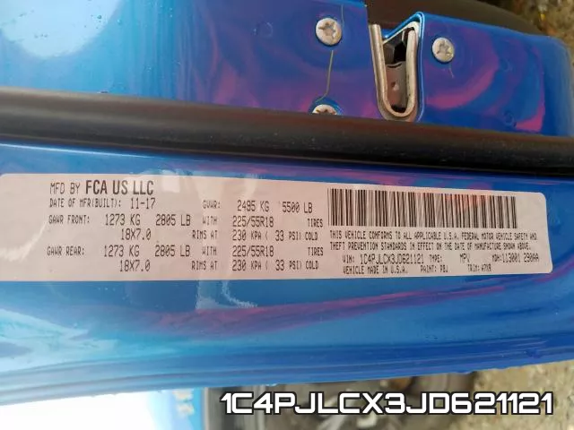 1C4PJLCX3JD621121 фото 2