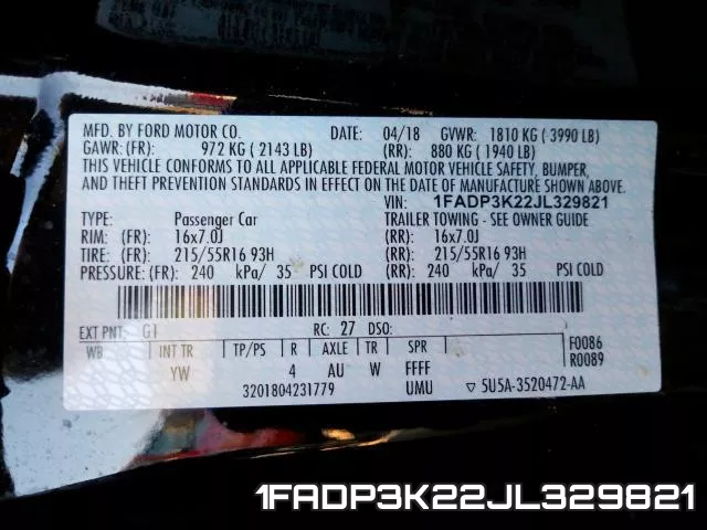 1FADP3K22JL329821 фото 2