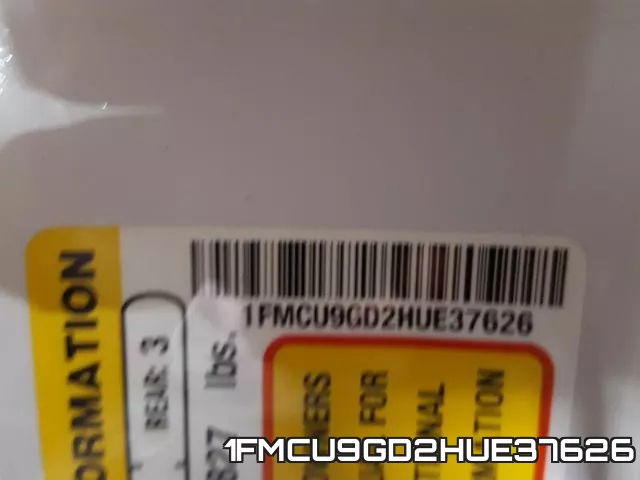 1FMCU9GD2HUE37626 фото 2
