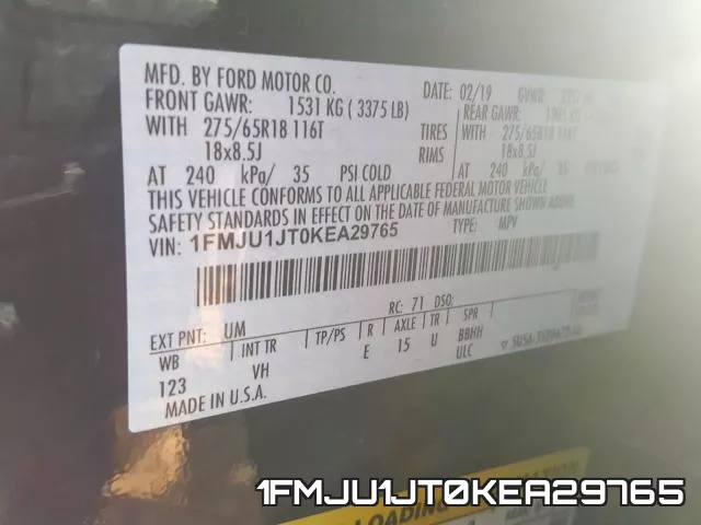1FMJU1JT0KEA29765 фото 2