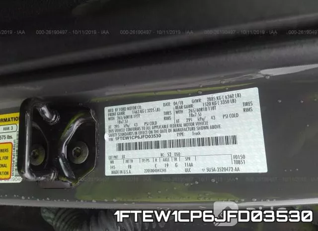 1FTEW1CP6JFD03530 фото 9