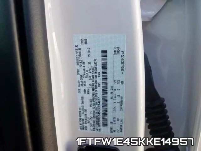 1FTFW1E45KKE14957 фото 2