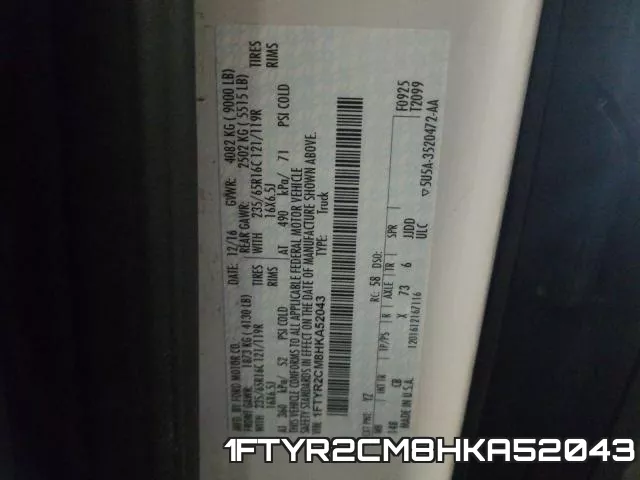 1FTYR2CM8HKA52043 фото 2