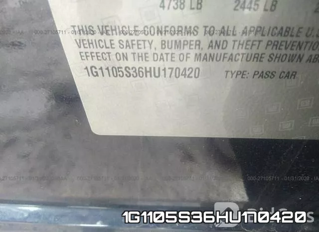 1G1105S36HU170420 фото 9