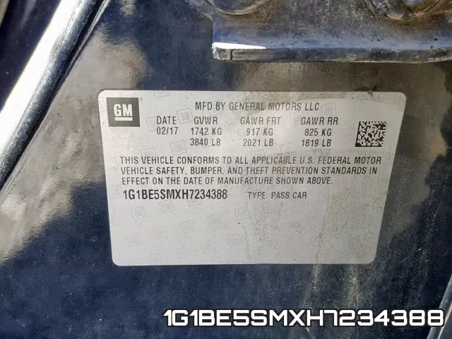 1G1BE5SMXH7234388 фото 2