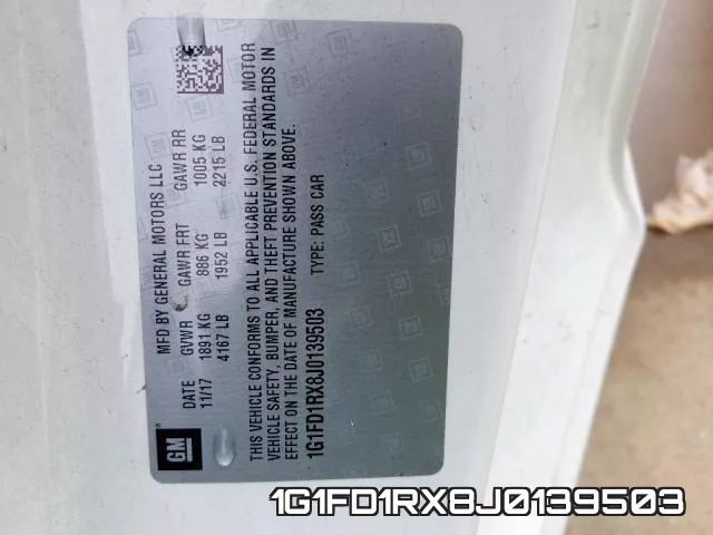 1G1FD1RX8J0139503 фото 2