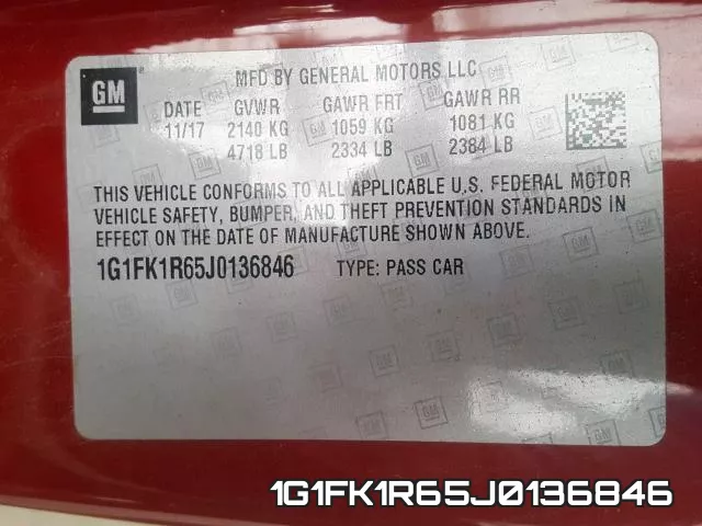1G1FK1R65J0136846 фото 2