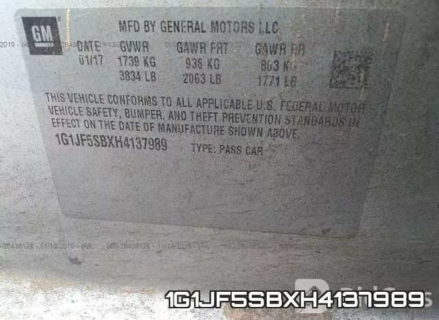 1G1JF5SBXH4137989 фото 9
