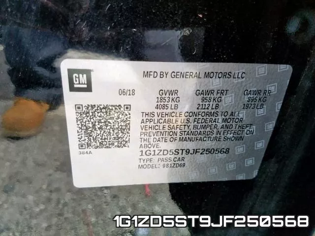 1G1ZD5ST9JF250568 фото 2
