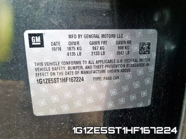 1G1ZE5ST1HF167224 фото 2