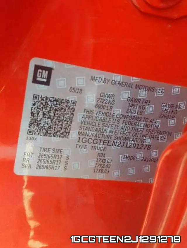 1GCGTEEN2J1291278 фото 2