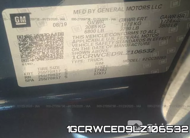 1GCRWCED9LZ106532 фото 10