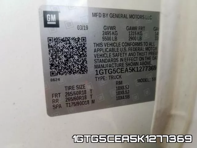 1GTG5CEA5K1277369 фото 2
