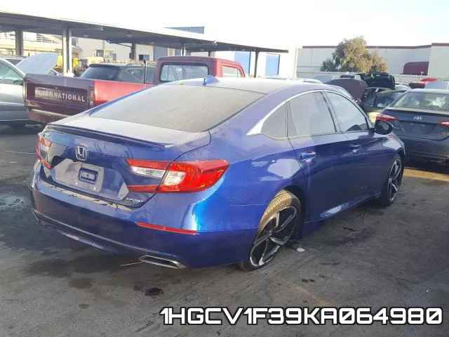 1HGCV1F39KA064980 фото 3