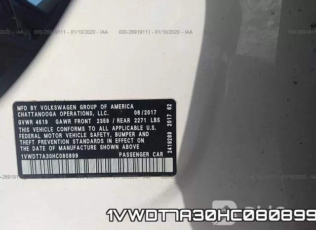 1VWDT7A30HC080899 фото 9