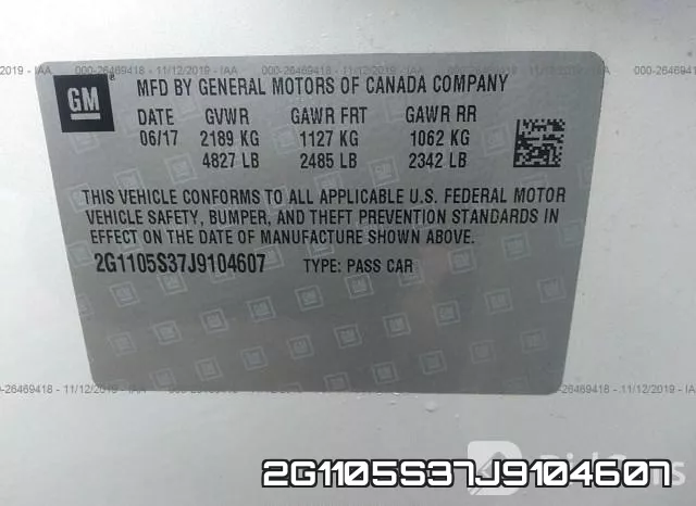 2G1105S37J9104607 фото 6