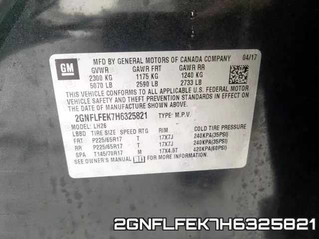 2GNFLFEK7H6325821 фото 2
