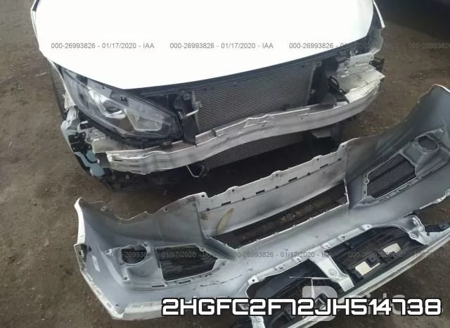 2HGFC2F72JH514738 фото 5