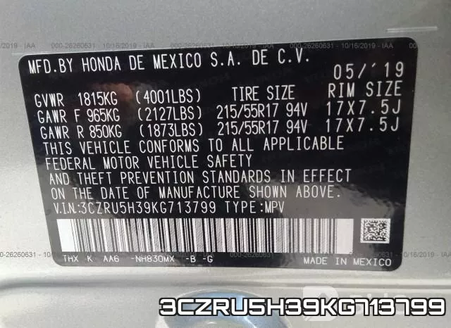 3CZRU5H39KG713799 фото 9