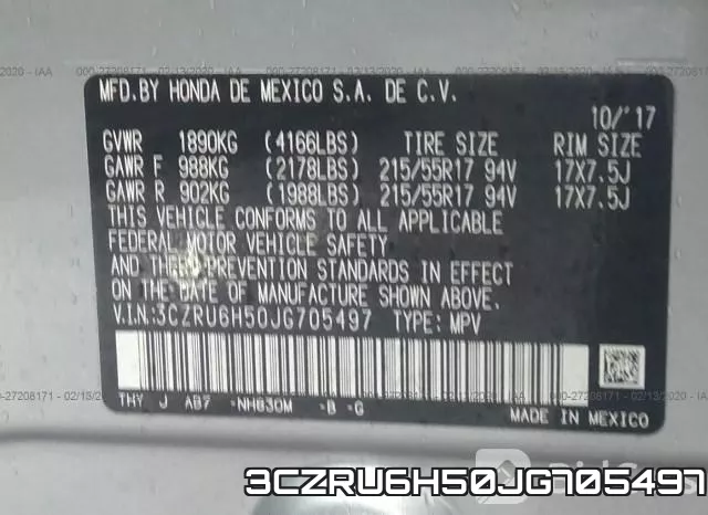 3CZRU6H50JG705497 фото 7